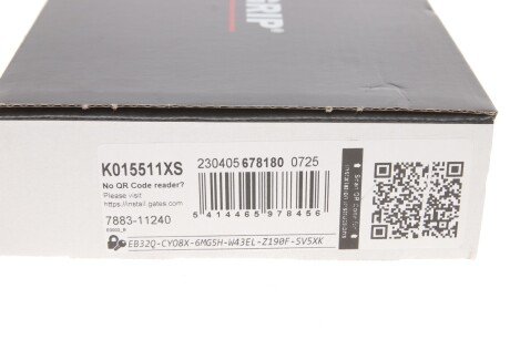 Комплект ремня грм gates K015511XS