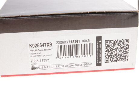 Комплект ремня грм gates K025547XS