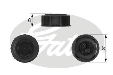 Крышка радиатора gates RC233 на Форд Скорпио 1