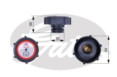 Крышка расширительного бачка gates RC243