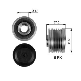 Муфта генератора gates OAP7053 на Smart Forfour