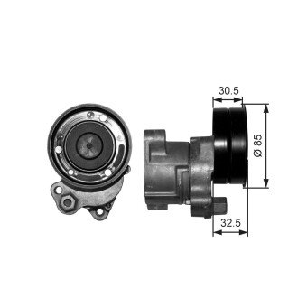 Натяжитель поликлинового ремня gates T38572