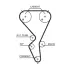 Пасок ГРМ 135Z Citroen C2/C4 04- /Peugeot 206 03-/307 03- gates 5615XS