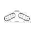 Пасок ГРМ 58z Rover 75/800 2.0 V6 (20K4F)/2.5 V6 (25K4F/KV6) 96- Gates 5526XS
