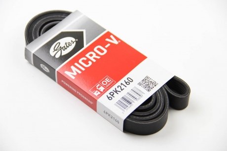 Привідний ремінь генератора gates 6PK2160