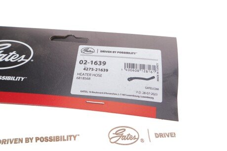 Патрубок 4275-21639 gates 021639