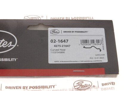 Патрубок 4275-21647 gates 021647