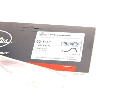 Патрубок 4275-21751 gates 021751