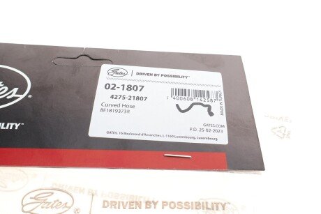 Патрубок 4275-21807 gates 021807