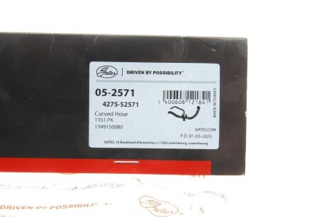 Патрубок 4275-52571 gates 052571