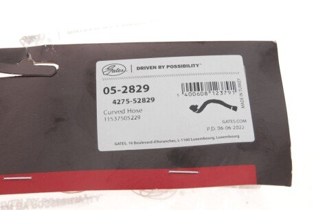 Патрубок 4275-52829 gates 052829