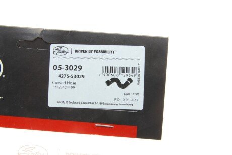 Патрубок 4275-53029 gates 053029