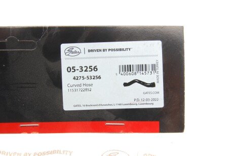 Патрубок 4275-53256 gates 053256