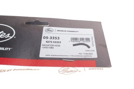 Патрубок 4275-53353 gates 053353