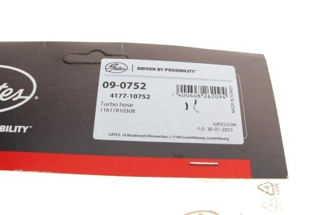 Патрубок інтеркулера (турбіни) gates 090752