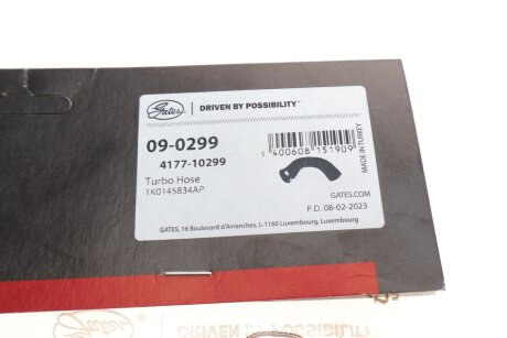 Патрубок интеркулера (турбины) gates 090299