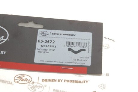 Патрубок радиатора верхний gates 052572