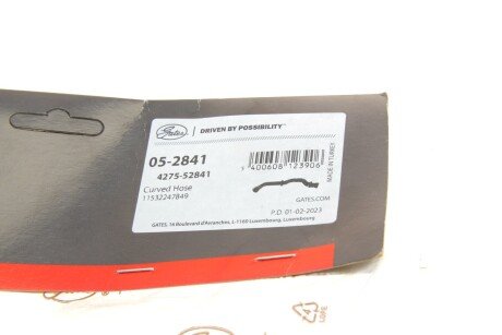 Патрубок радиатора верхний gates 052841