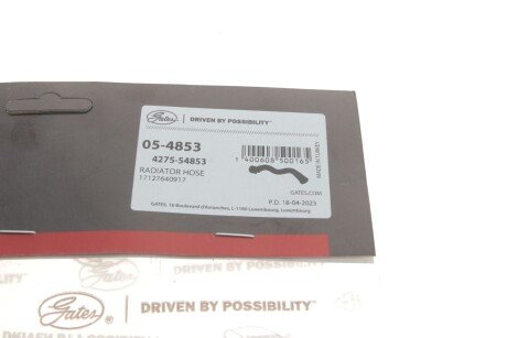 Патрубок системи охолодження gates 054853