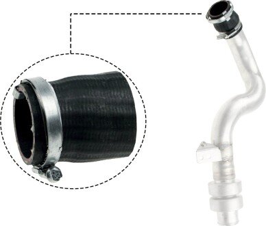 Патрубок интеркулера (турбины) gates 090578