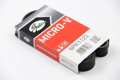 Привідний ремінь генератора gates 6PK1123