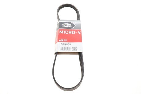 Привідний ремінь генератора gates 5PK838 на Сузуки Свифт