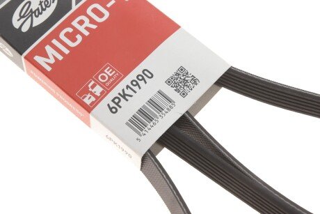 Привідний ремінь генератора gates 6PK1990