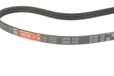 Привідний ремінь генератора gates 3PK705