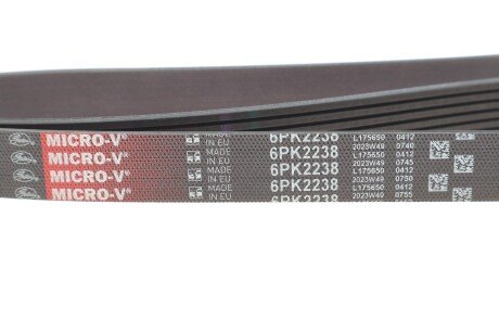 Приводной ремень генератора gates 6PK2238