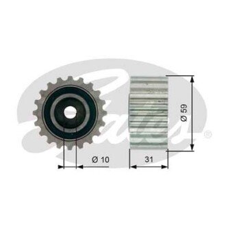 Ролик gates T41236