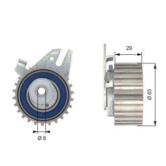 Ролик gates T43043