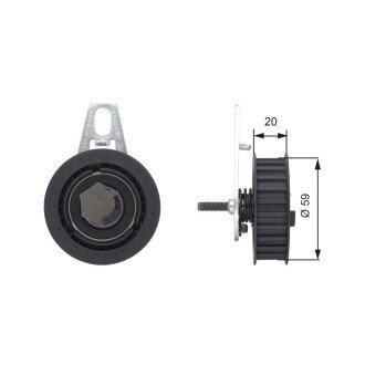 Ролик gates T43108