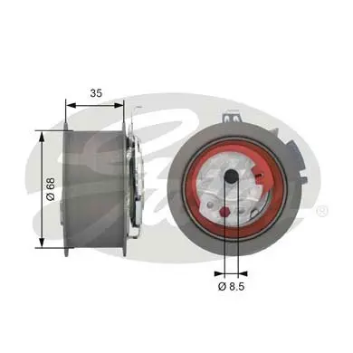 Ролик gates T43151