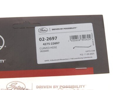 Шланг пластиковий, армований, з фітингами gates 022697