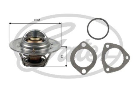 Термостат, Escort, Fiesta, Orion, Courier 91-96/ Mazda 121 96-03 gates TH12792G1