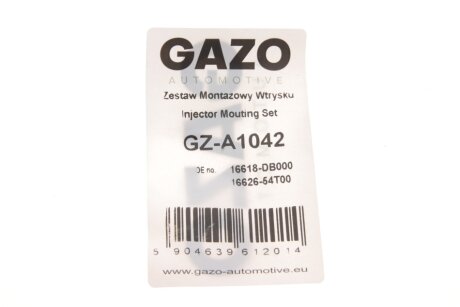 Ремкомплект форсунки gazo GZA1042