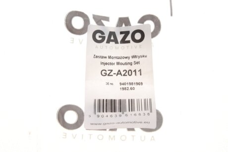 Ремкомплект форсунки gazo GZA2011
