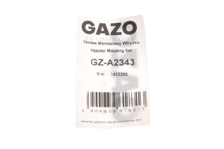 Ремкомплект форсунки gazo GZA2343