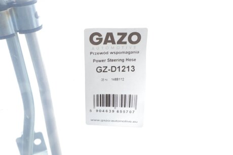 Шланг гідропідсилювача керма gazo GZD1213