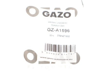 Прокладка впускного коллектора gazo GZA1596
