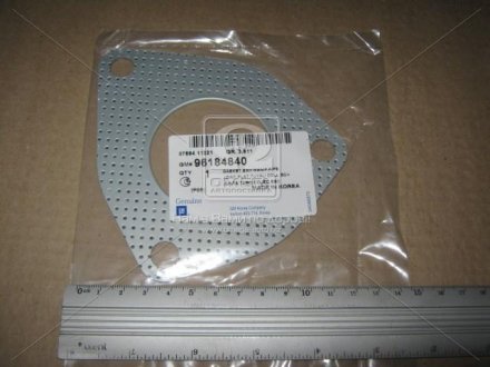 Прокладка приемной трубы general motors 96184840