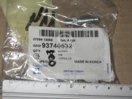 Винт суппорта general motors 93740532