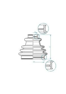 Пыльник шруса (гранаты) внутренний-наружный gkn-spidan 190967