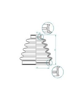 Пыльник шруса (гранаты) внутренний-наружный gkn-spidan 190968