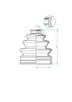 Пыльник шруса (гранаты) внутренний-наружный gkn-spidan 190972