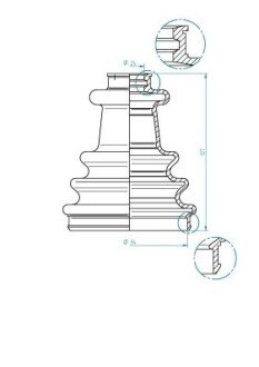 Пыльник шруса (гранаты) внутренний-наружный gkn-spidan 190976