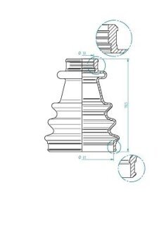 Пыльник шруса (гранаты) внутренний-наружный gkn-spidan 190977