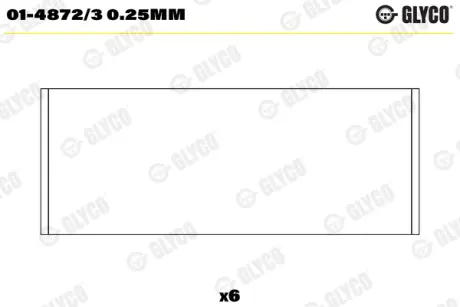 Вкладиші шатунні glyco 0148723025MM Опель Корса с