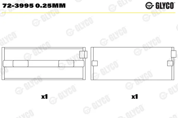 Головний ролик glyco 723995025MM