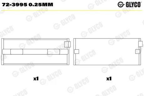 Головний ролик glyco 723995025MM